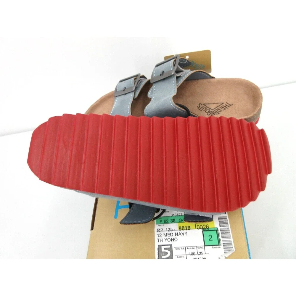 LITTLE‎ BOY'S / GIRL'S SIZE 12 THEREABOUTS NOYO FOOTBED SANDALS Blue Slides